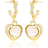 14K Gold Plated Plastic Dangle Earrings for Women Jewelry