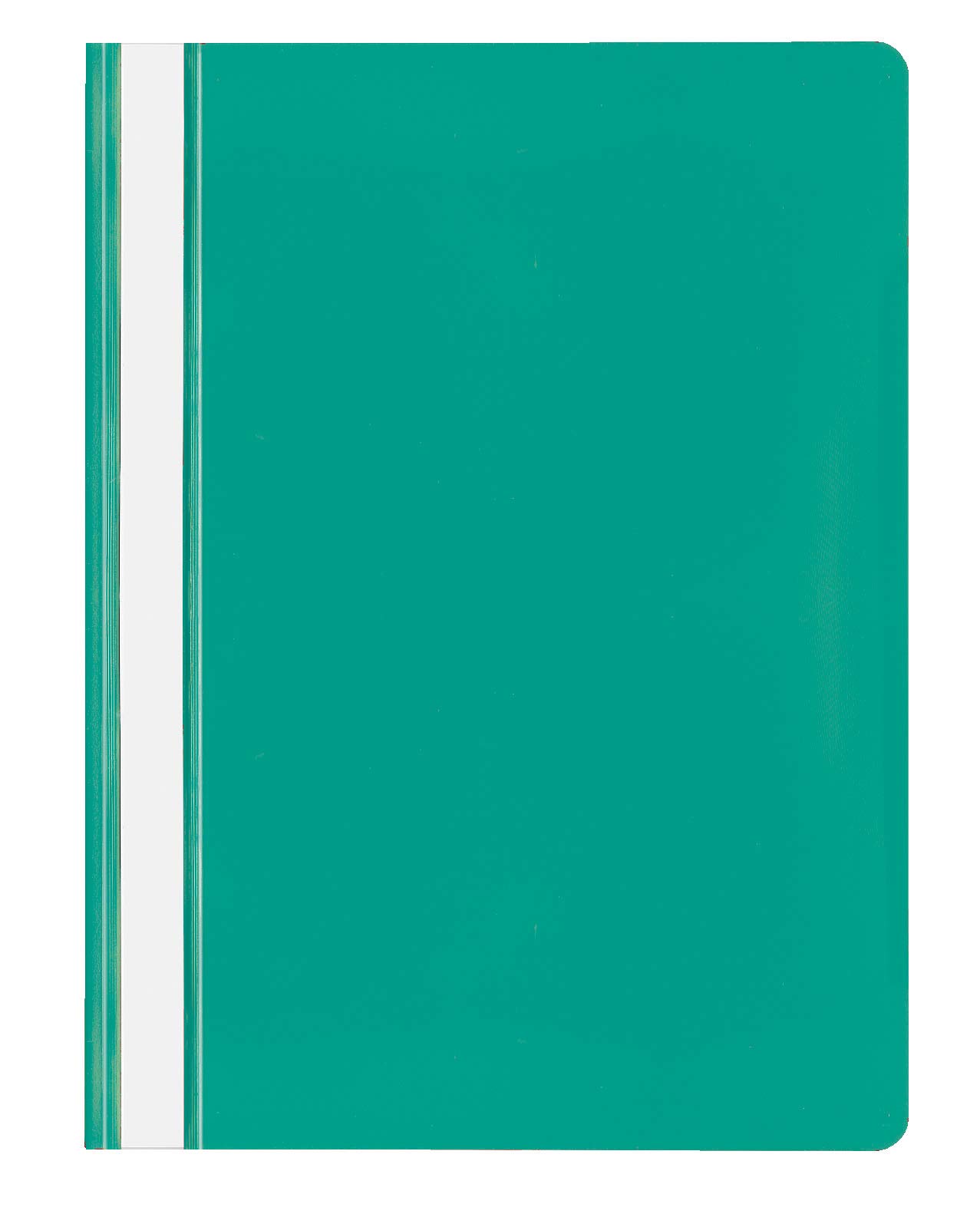 VELOFLEX 4748041 File Folder DIN A4 Polypropylene Transparent Cover with Labelling Strips Light Green Pack of 20