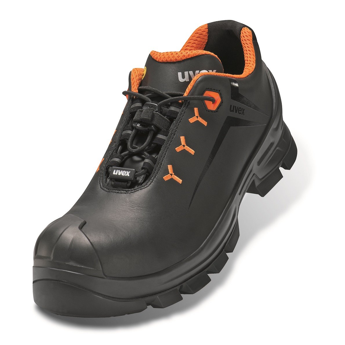 Uvex Unisex Adults 2 Vibram Safety Boots, Nero Arancione, 11 UK
