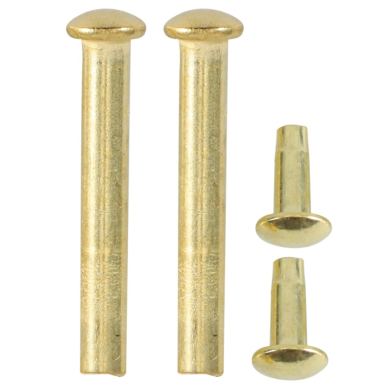 Amosfun 2 Sets Fan Nail Rivets and Shaft Fasteners 0.83 Inch Gold Metal Replacement Pins for Folding Hand Fan Repair Diy Craft Accessories