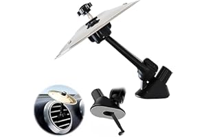 FACDIARY Car Cymbal Air Vent Mini Drum Crash Cymbal for Car Vent,Music Lovers(Silver)