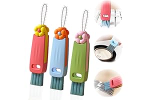 DWNDN 3 in 1 Cup Lid Gap Cleaning Brush Set, Bottle Cleaning Brush Multifunctional Bottle Cleaner Brush Home Kitchen Cleaning Tools, 3PCS