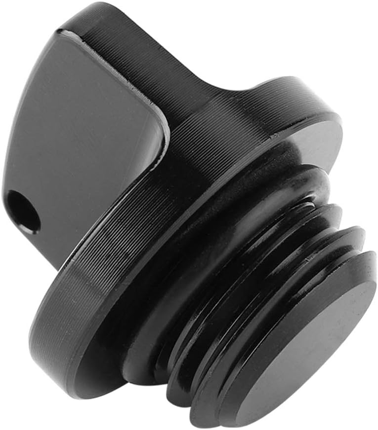 KSTE Oil Filler Cap, Black CNC Aluminum Oil Filler Cap Plug Cover Compatible with CRF150R CB250F Yamaha Kawasaki Suzuki