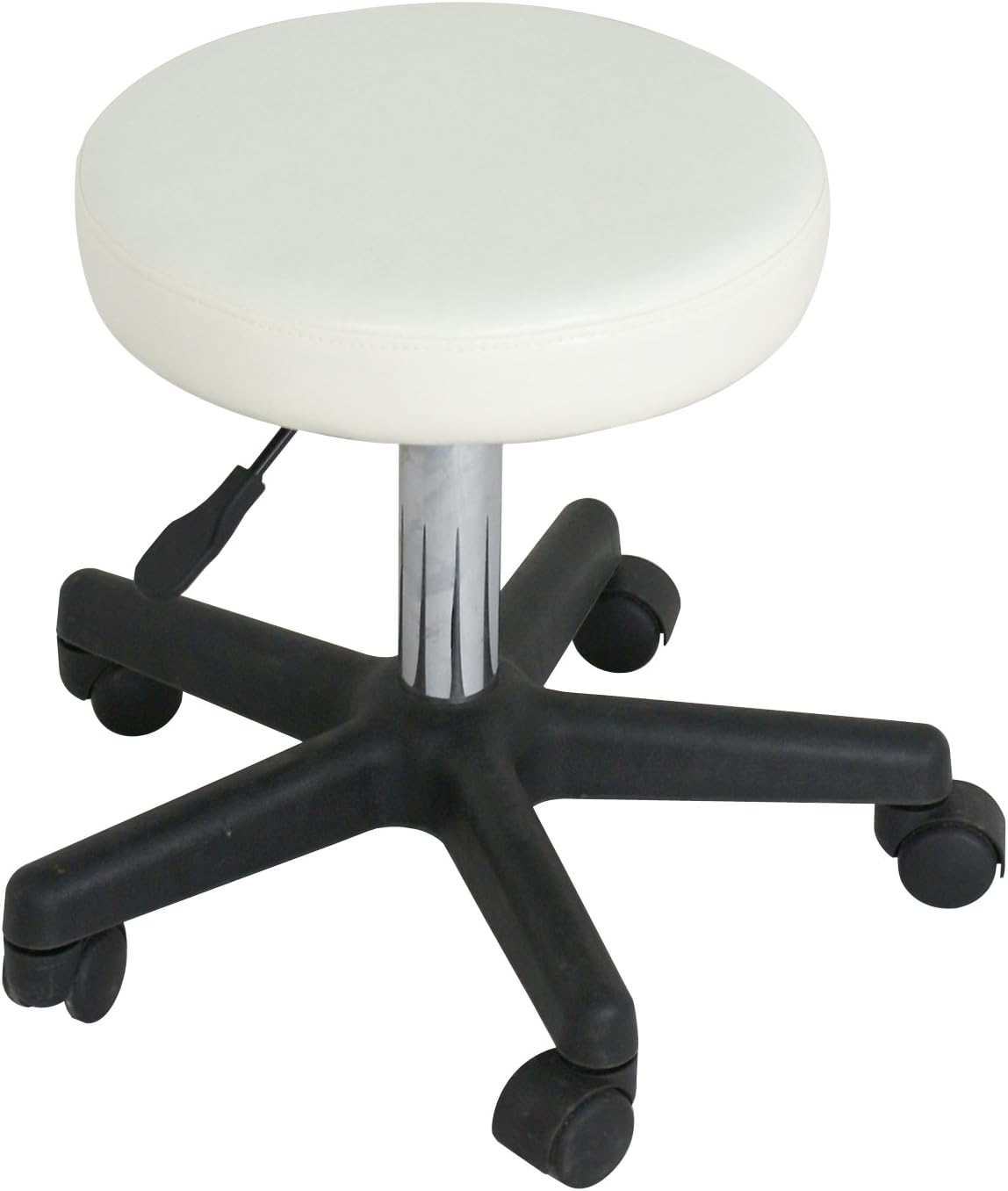 ZENY Adjustable Swivel Stool Chair Hydraulic Rolling Beauty Salon Massage Spa Medical Tattoo Drafting Stool Chair, White: Furniture & Decor