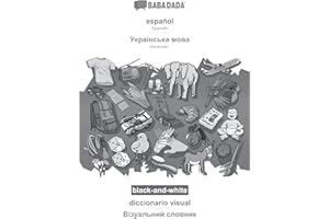 español - Ukrainian (in cyrillic script), diccionario visual, BW: BABADADA Spanish - Ukrainian (in cyrillic script), visual d