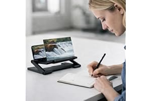 3D HD Screen Magnifier Amplifier Projector Screen for Movies, Videos,and Gaming, Foldable Mobile Phone Holder with Screen Mag
