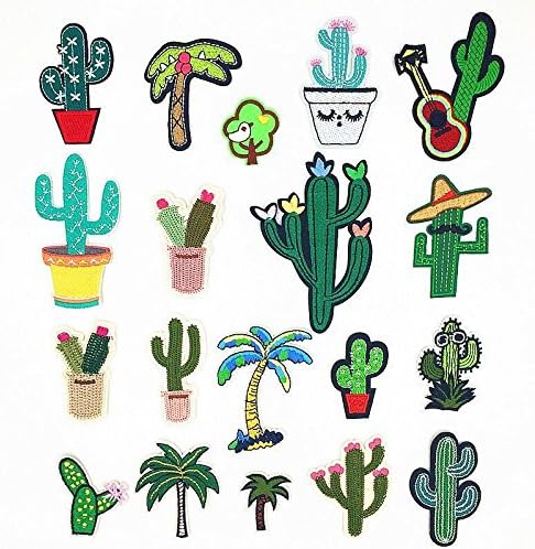 15 PCS 3-10CM Assorted Size Iron On Embroidered Motif Applique Glitter Sequin Decoration Patches DIY Sew on Patch Perfect for Jeans, Clothing