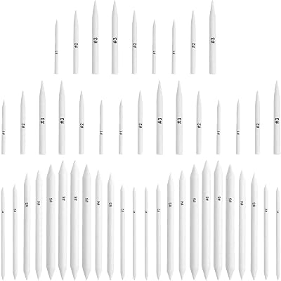 FEBSNOW 48Pcs Blending Stumps Tortillions Sketch Tools Art Pencils