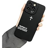 HYBIYING Christian Bible Verse Phone Case Jesus Cross Phone Case TPU Frame Full-Body Protective Cover for iPhone 17/16/15/14/13 Pro Max, Pro, Plus