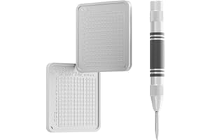 OneKey KeyTag- Crypto Seed Backup (2pcs with Punch Tool), Up to 24 Words Support BIP39 Cypto Wallets, Titanium Plate, Cold Storage Cryptocurrency Compatible with Ledger, Trezor, Safepal, Keepkey