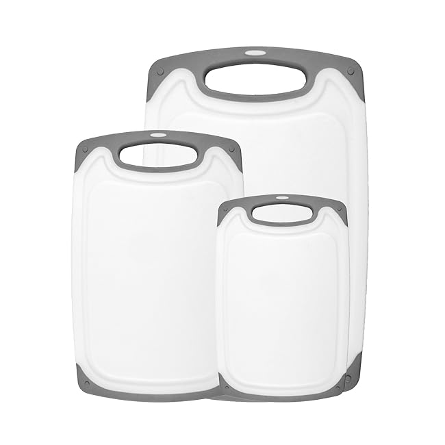 HOMWE Kitchen Cutting Board (3-Piece Set) | Ju...