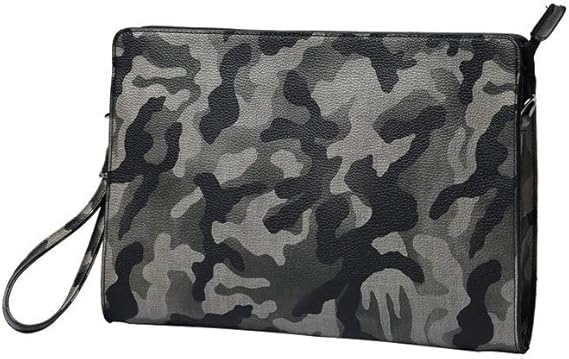 Amazon Whatna 2way迷彩 革セカンド バッグ メンズ クラッチ 肩掛け ショルダーバッグ ファイルバッグ Ipad 13 3 収納可 大さめ 手持ちバッグ ビジネス カジュアル フォーマル 冠婚葬祭 紳士用 男性用 黒 青 グレー 8653 8653 Micai黒 クラッチ セカンドバッグ
