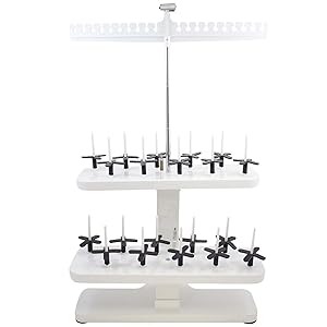 Embroidex - 20 Spool Thread Stand for All Home Embroidery Machines Brother Babylock Janome Bernina Pfaff etc.