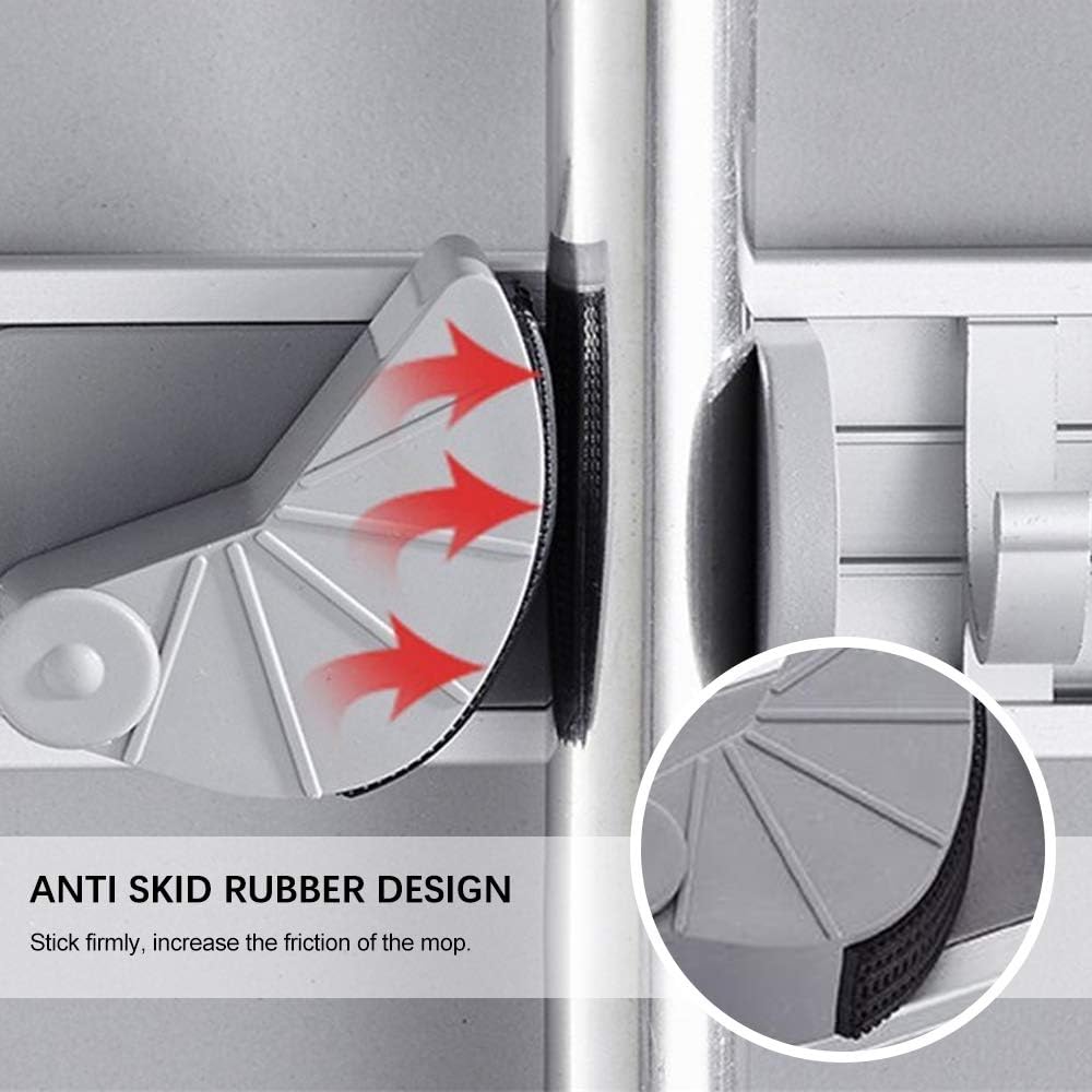 Elianla Mop and Broom Holder, Wall Mounted Mop Holder, Space Aluminum Broom, Mop - Image 4