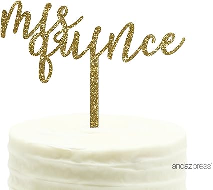 Amazon Com Andaz Press Birthday Acrylic Cake Toppers Gold