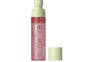 Pixi Beauty Rose Glow Mist | All-Over Mist For Luminous Complexion | Set & Refresh Makeup | Hydrate Skin With 21 Natural Oils (2.7 Fl Oz.)