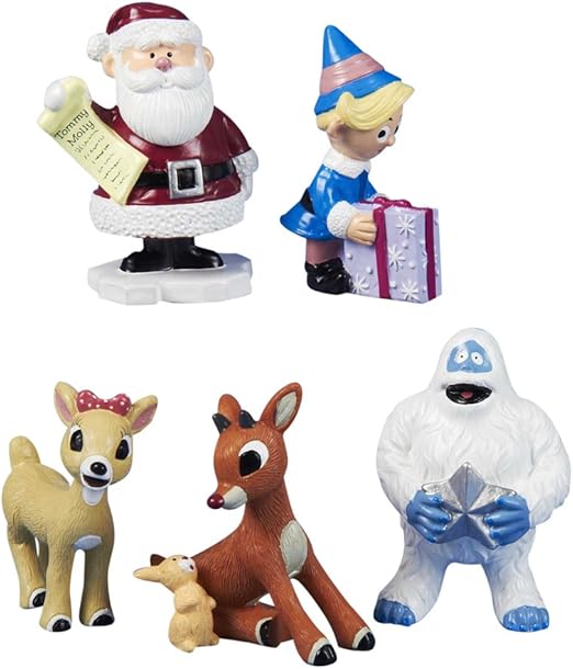 rudolph figurine set