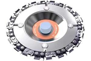 Chainsaw disc/Stump Remover/Stump Grinder/Wood Carving Disc for 4'' or 4"-1/2" Angle Grinder, 5/8" Arbor,Chromium Plating Rei