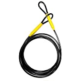 Suspenz Kayak Multi-Purpose Locking Cable, 10 Ft Long Flexible Steel, Vinyl Coated (34-8810)