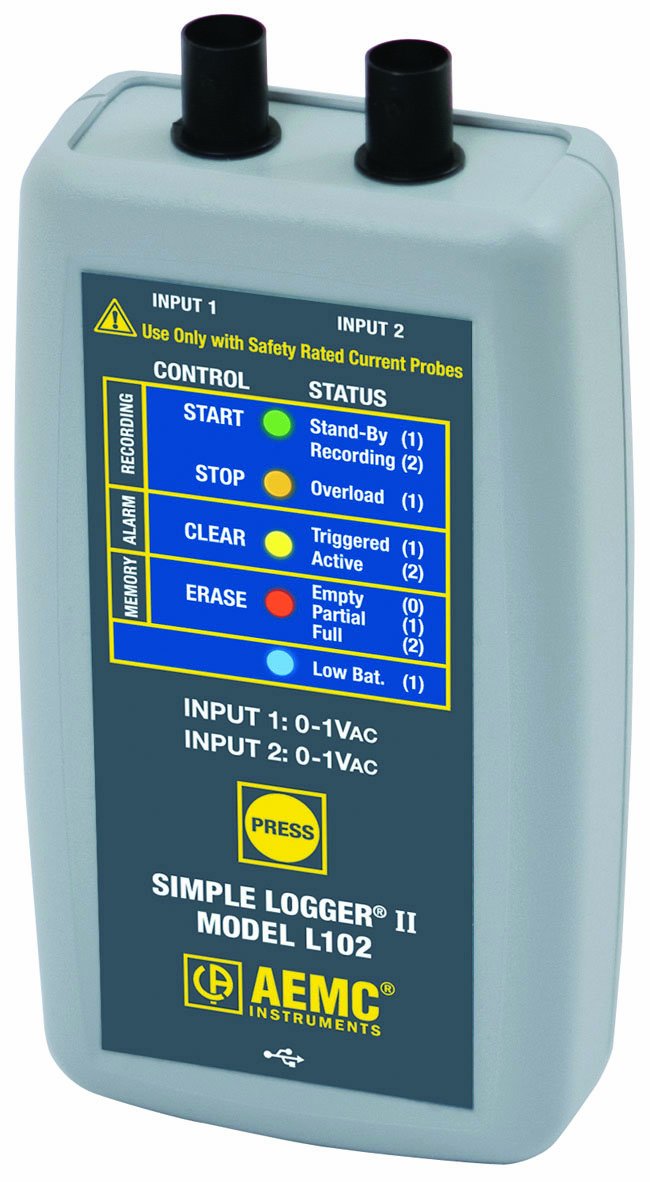 AEMC L102 Simple Logger II, Two-Channel TRMS