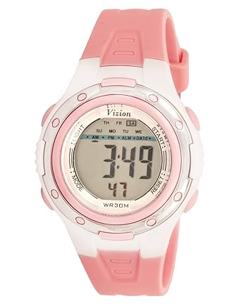 Vizion Digital Multi-color Dial Sports-Alarm-BackLight Watch For Kids-W-8558096-3