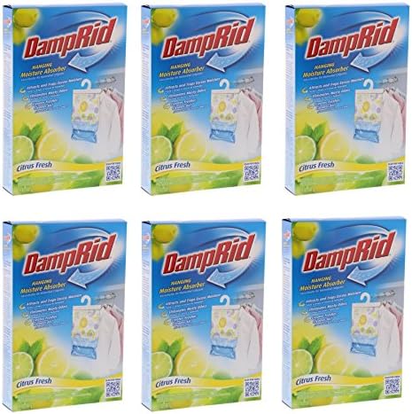 DampRid Hanging Moisture Absorber Fresh Scent Bag 397g (6 pack)