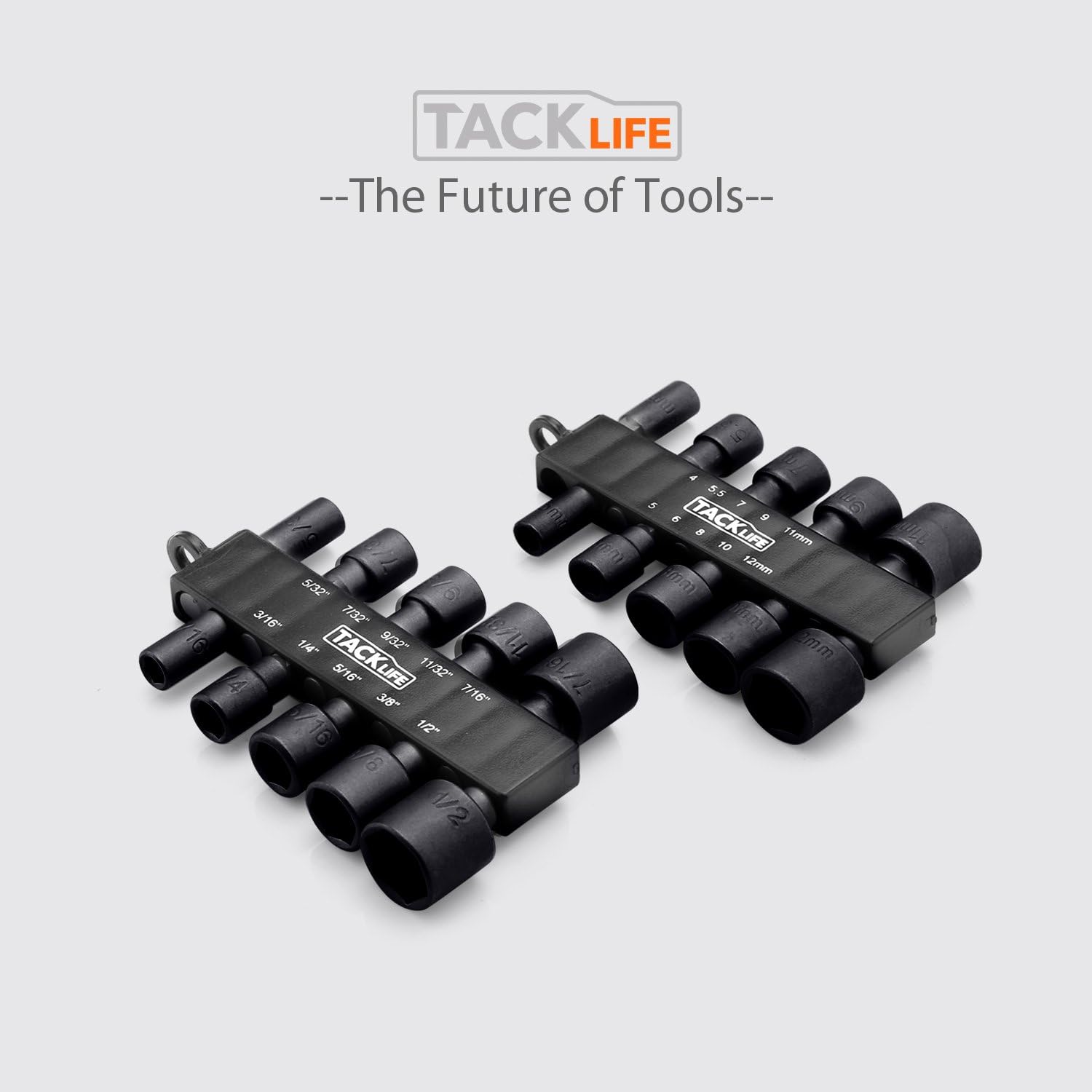 TACKLIFE Nut Driver Bit Sets, 20PCS 1/4'' Hex Shank SAE and Metric Nut Driver Master Kit for Quicker Change Chuck, Electric Hand Drill - PNDB1A: Home Improvement