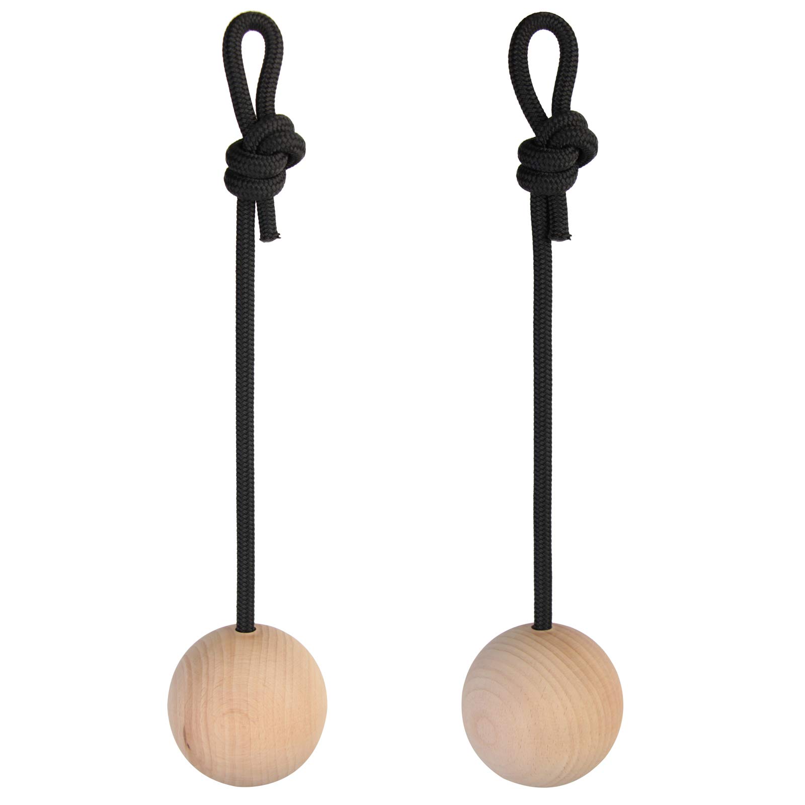 ALPIDEX 2 piece training balls ball handle in different sizes 2 piece set wood balls climbing training fitness training more grip strength natural beech wood, Diameter:7 cm