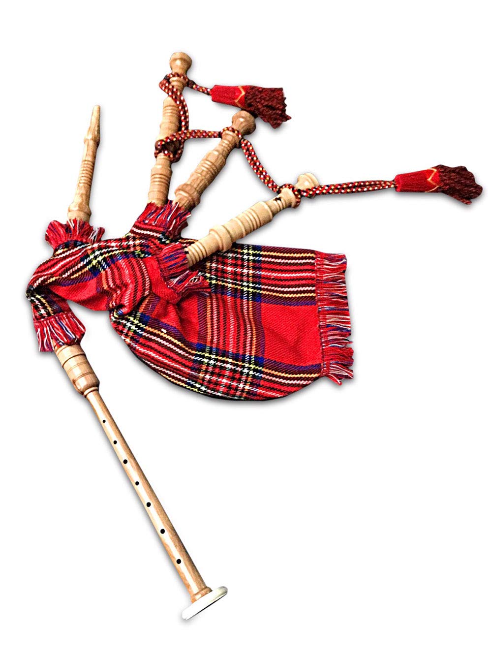 McWilliams Mini Miniature Bagpipe, Bagpipe for Beginners Playable Toy Gift (ROYAL STEWART)
