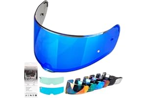 XINGWU Motorcycle Helmet Visor for Sedici Strada 2 Strada 3 LS2 FT2 VECTOR FF801 FF397 with Anti-fog Rainproof Helmet Film Face Shield Motorcycle Helmet Accessories Visor Replacement (Blue)