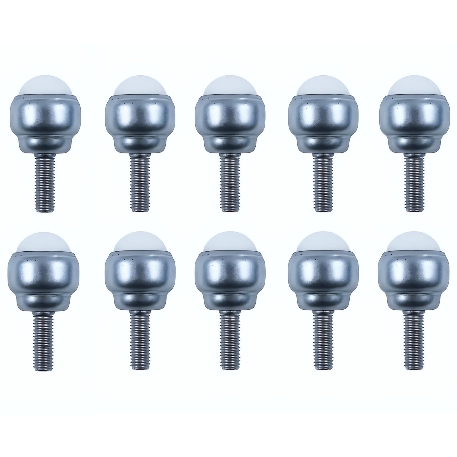 Telituny Rotating Ball Caster - 10pcs Nylon Carbon Steel Rotating Ball Caster Furniture Trolley Cabinets Rotating Ball Casters Universal Wheels