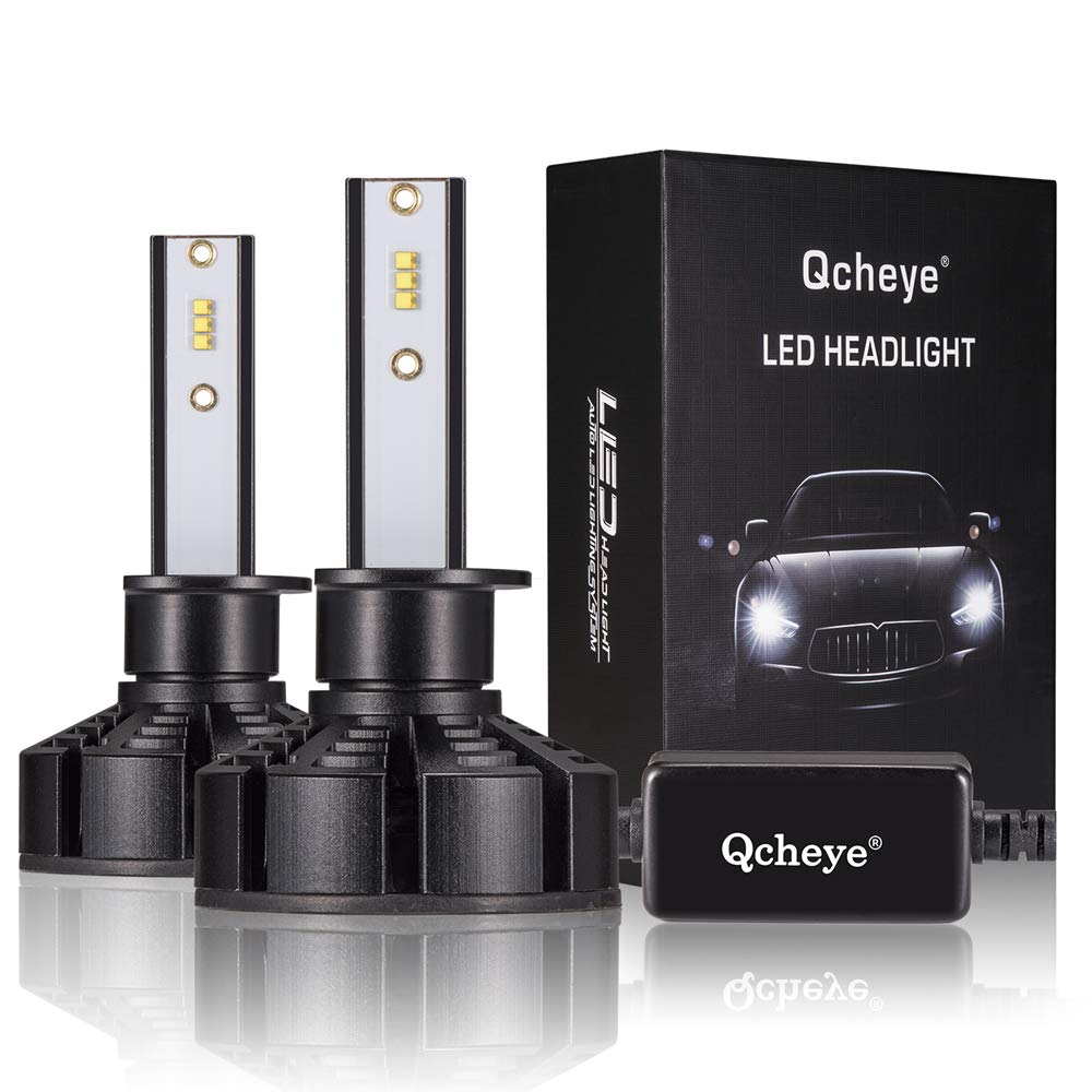 H1 LED Headlight Bulbs 6000K 12000LM Super Bright Cool White Bulb