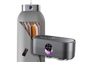 CinGiiCo Portable Clothes Dryer, Clothes Dryer hold 9-12 Items, With Time Setting、Remote Control, Portable Dryers For Laundry, Apartments, RV, Travel, Low noise、Energy Saving、 Wrinkle Resistant