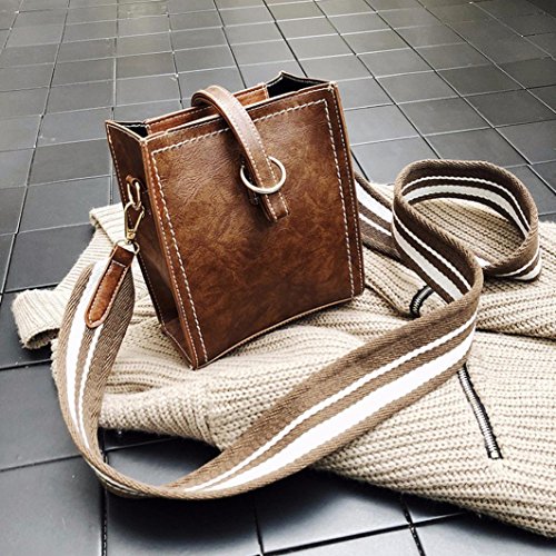 Hot!Women Summer Party Bags,Todaies Women Leather Shoulder Bag Messenger Satchel Tote Crossbody Bag Handbag (16cm(L)9cm(W)18cm(H), Coffee) - Thumbnail 3
