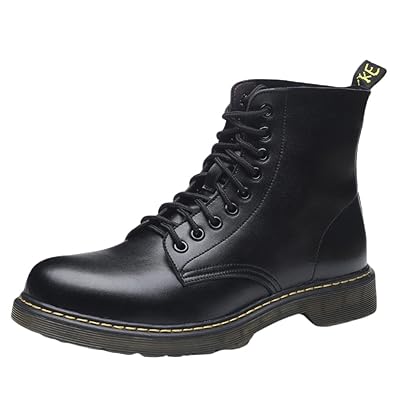 mens black lace up leather boots