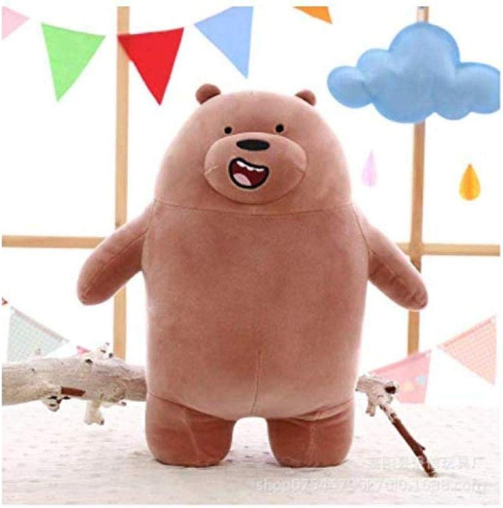 iddiaochan Plush Toy Kawaii Panda We Bare Bears Plush Toy Cartoon Bear Stuffed Grizzly Gray White Bear Panda Doll Kids Love Birthday Gift