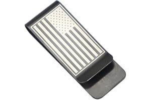 JUNXINSHUN Small Men's Slim Money Clip, Stainless Steel Credit Business Card Holder, Pocket Cash Wallet, (1)