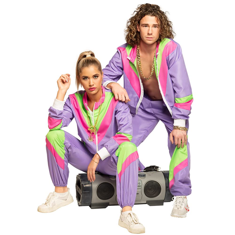 BOLAND BV Men's Trainingsanzug Retro Mann Adult Sized Costumes Not Applicable, Mehrfarbig, L