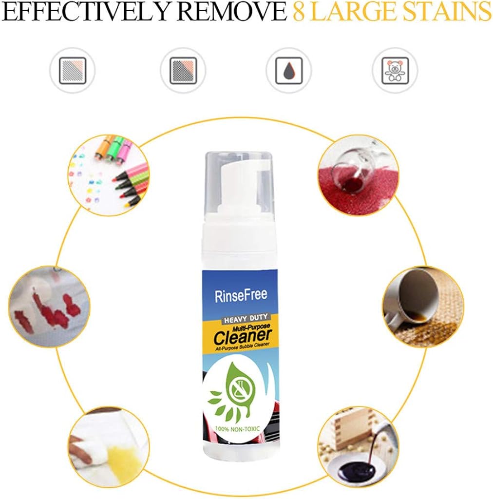 Amazon Com Uscharm All Purpose Fabric Stain Remover Microfiber Rinse Free Deep Clean Spray Upholstery Shampoo Grease Cleaner Dirt Eraser For Home Household Cleaning 100ml 1 Pack Sports Outdoors