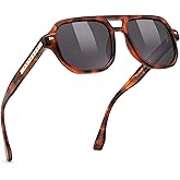 FEISEDY Polarized Aviator Sunglasses Men Women, Retro 70s Style Design - UV400 Protection, Driving & Daily Wear B0203