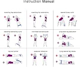 Dokpav Yoga Starter Kit 5Pcs Pink - Blocks Strap Ball Resistance Belt view 7
