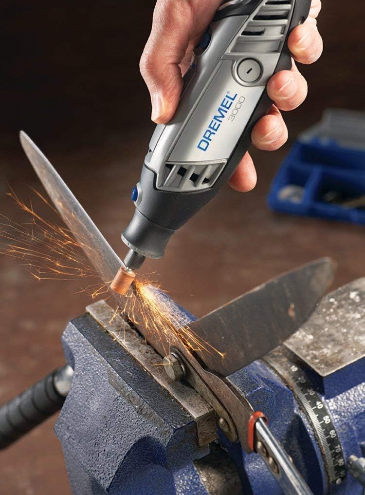 Dremel 3000-2/28 Variable Speed Rotary Tool Kit- 1 Attachments & 28 Accessories- Grinder, Sander, Polisher, Router, and Engraver- Perfect for Routing, Metal Cutting, Wood Carving, and Polishing - Power Rotary Tools - 