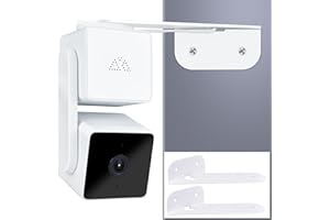 PEFECON Outside Corner Wall Mount for Wyze Cam Pan V3, 2 Pack Metal Bracket for Maximizing Coverage, Provide Better Viewing Angles