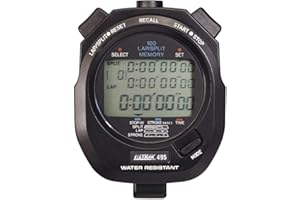 ULTRAK 495 100 Lap Memory Black Professional Stopwatches Continuous Display of Event Time New