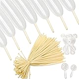 260 Balloons Clear Long Balloons 100 Pack Twisting