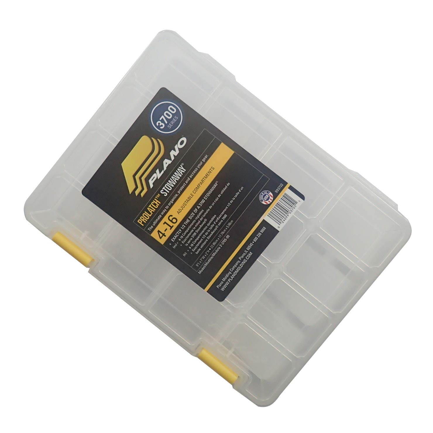 Plano Prolatch 3700 Stowaway Half Size Fishing Tackle Box Plastic