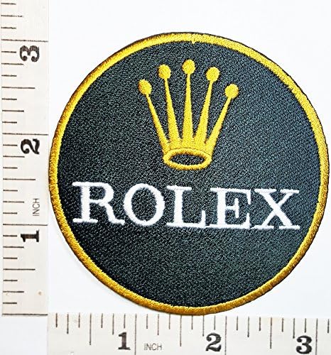 Rolex Clock Colona clock Golden clock patch Jacket T-shirt Patch Sew Iron on Embroidered Sign Badge Costume