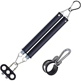 CheeMuii 16" Double Tender Spring Kit with 3-Hole &amp; 3-IN-1 Air Hose Holder | Heavy Duty Galvanized Carbon Steel Double Tender Spring Kit with 2 Style Air Lines Holders for 3-in-1 Semi Truck Air Line Kit