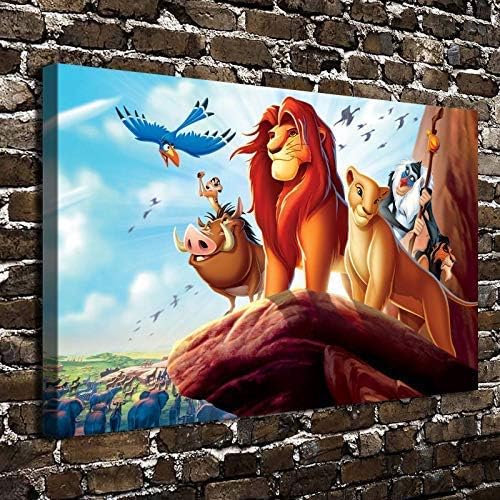 artwu The Lion King Poster Characters Wall Art Home Wall Decorations for Bedroom Living Room Oil Paintings IFUNEW Canvas Prints-809 (Unframed,24x36inch)