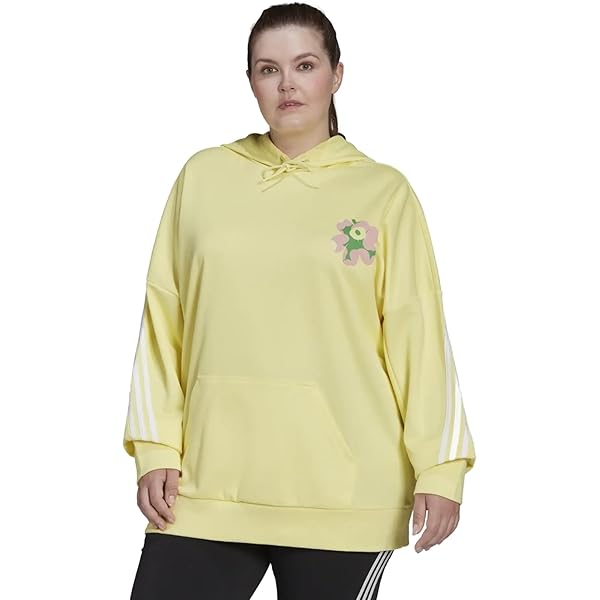 adidas Plus Size Marimekko x Hoodie Pearl Citrine 4X at Amazon